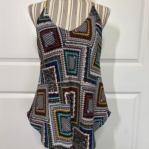 HeartSoul Multicolor Geometric Camisole